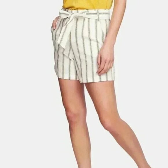 1.STATE Linen/Cotton Summer Striped Shorts, 12 - Picture 2 of 7